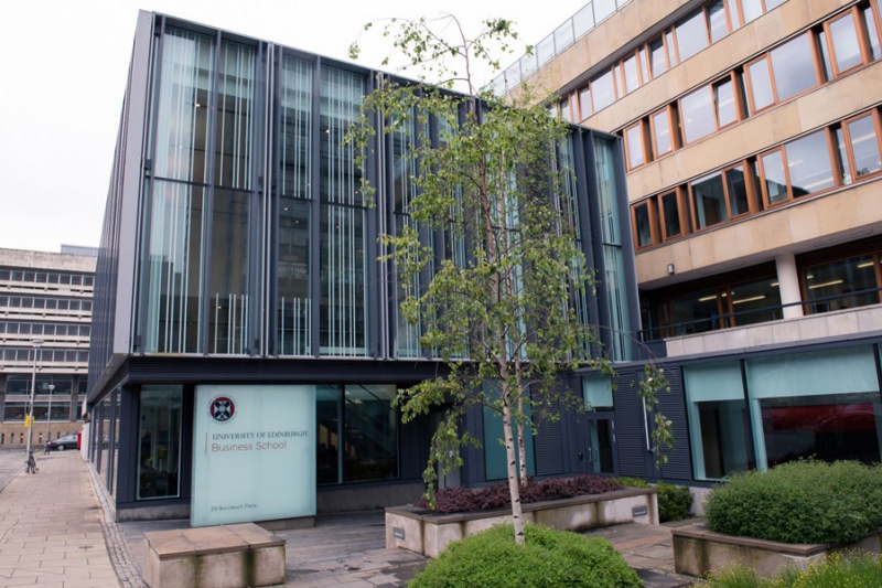 Business School Glass Exterior from Buccleuch Place