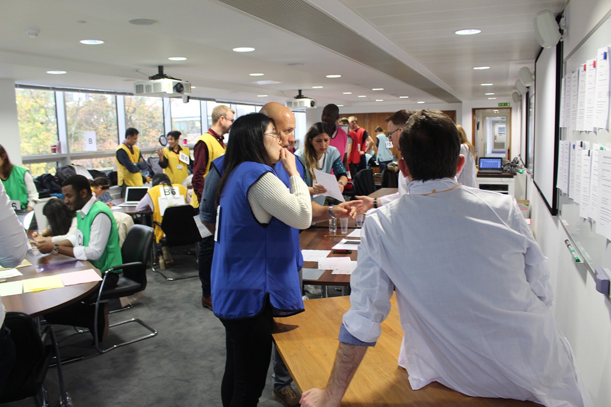 MBA and MSc students participating in The Production Game