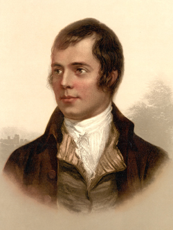 Robert Burns Painted Portrait
