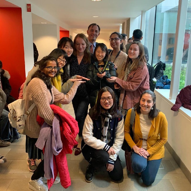 Production Game Team with a trophy