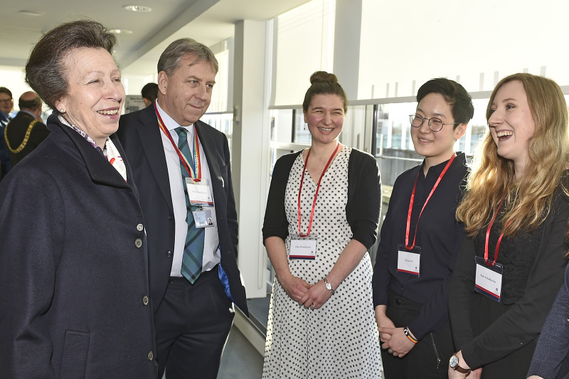 The University Chancellor and Vice-Chancellor meet Business School students.