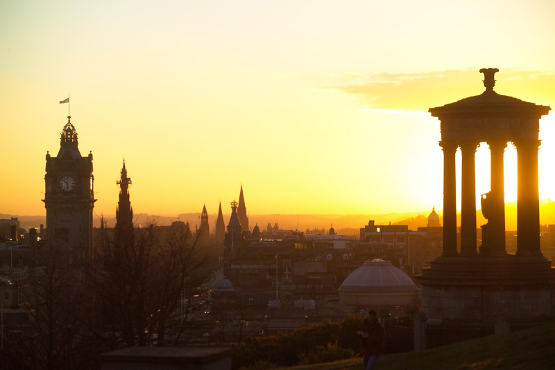 Edinburgh at Sunset