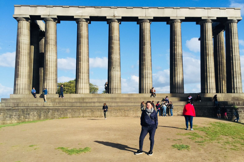 First day jitters - on Calton Hill