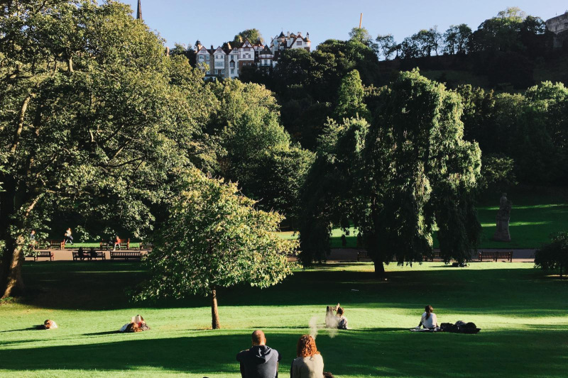 Edinburgh from Princes St Gardens