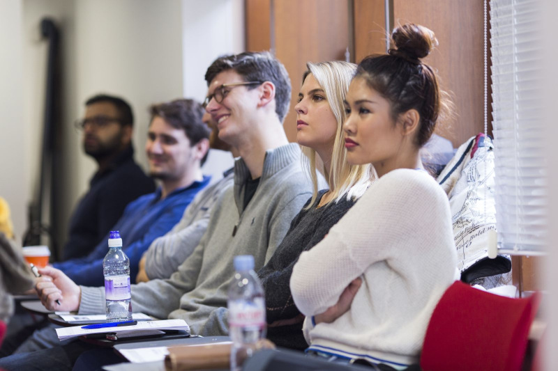 Students in the Business School learning to lead