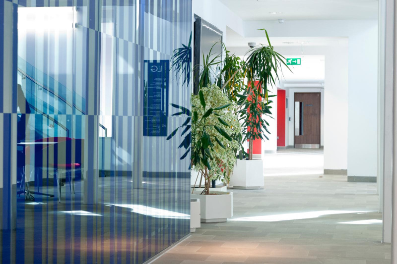 Hallway inside the Business School