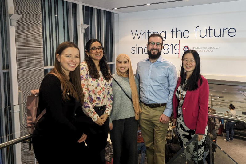 Students at Alumni event