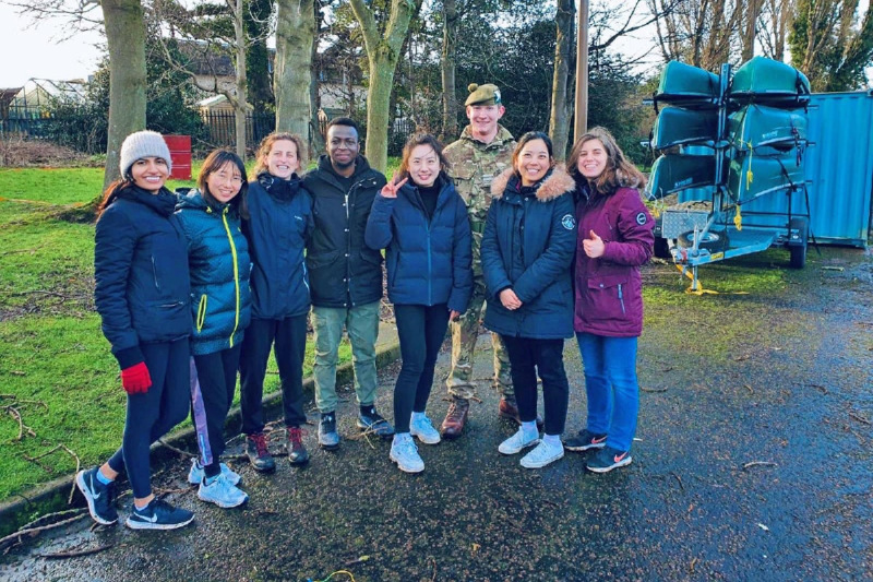 Edinburgh Award participants at the Edinburgh Army Barracks