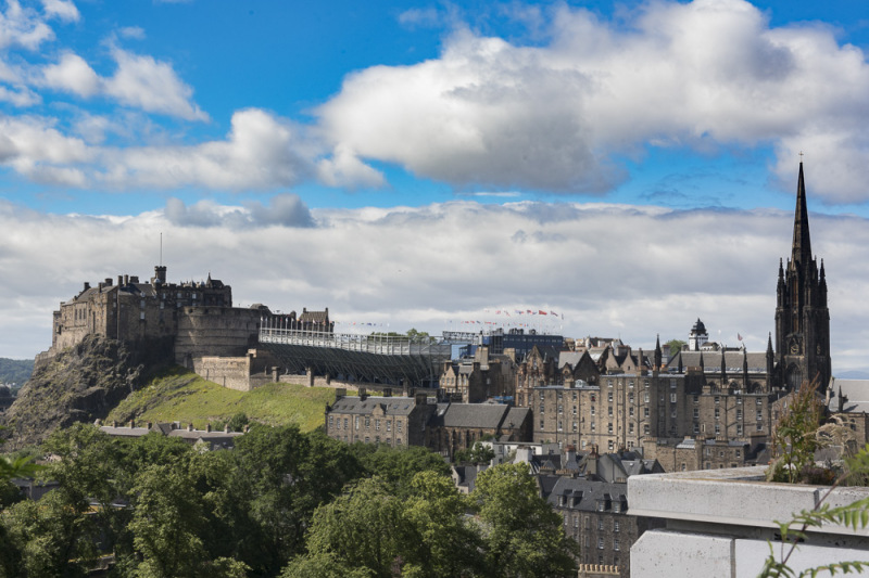 View over Edinburgh Castle