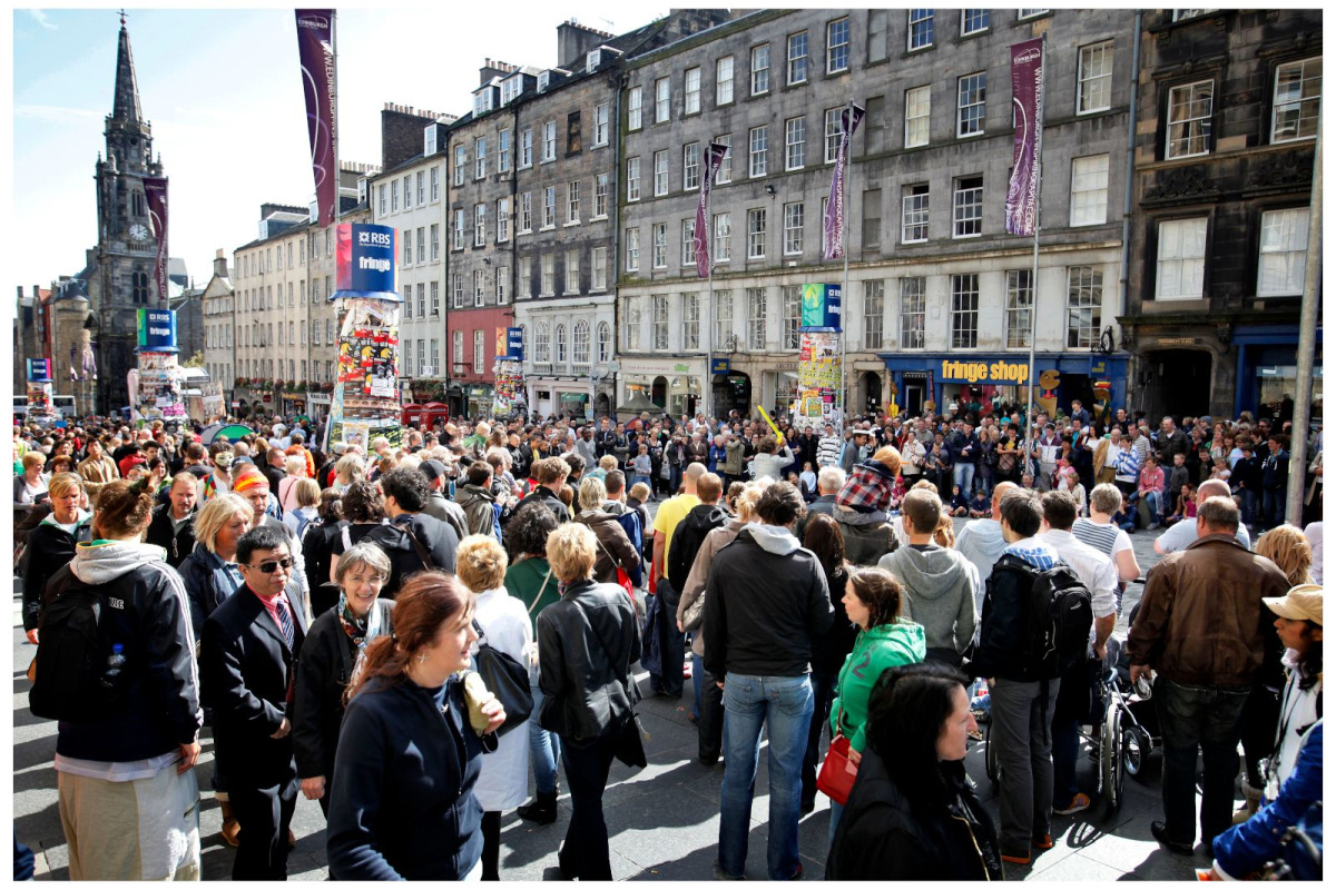 Festival Visitors on the Royal Mile