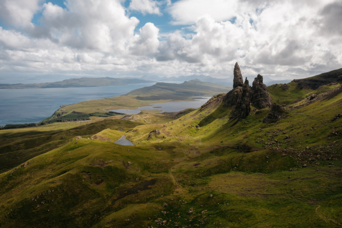 Image over the Old Man of Storr