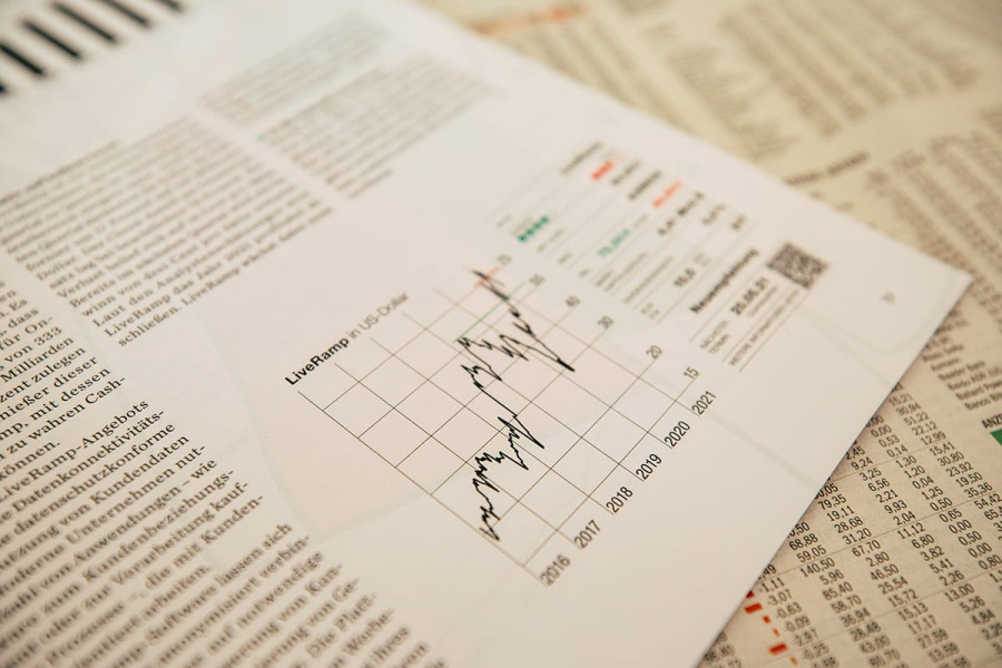 Financial markets depicted on a graph. (photo credit: markus spiske- UnSplash free licence)